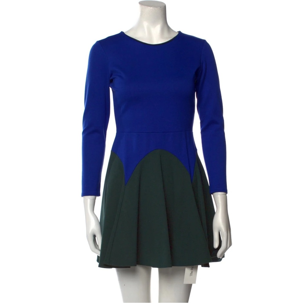 Michelle Mason Twirl Colorblock Dress